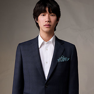 ポケットチーフ 《フリージャンプ》 - マロン | Hermès - エルメス